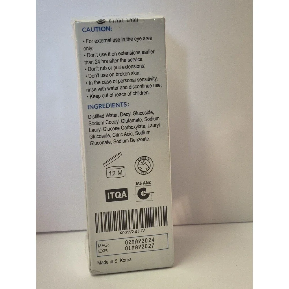 Stacy Lash Lash Shampoo Gentle Care Foam Cleaner 1.69 Fl Oz New Boxed Sealed